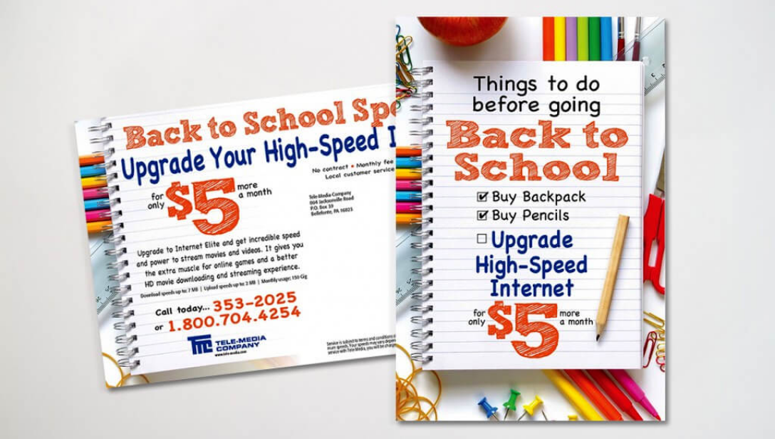 Tele Media Company Back to School Mailer