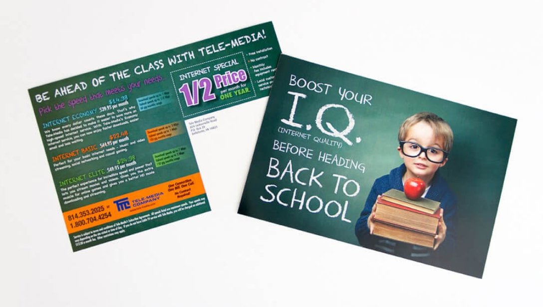 Tele Media Company Boost Your I.Q. Mailer